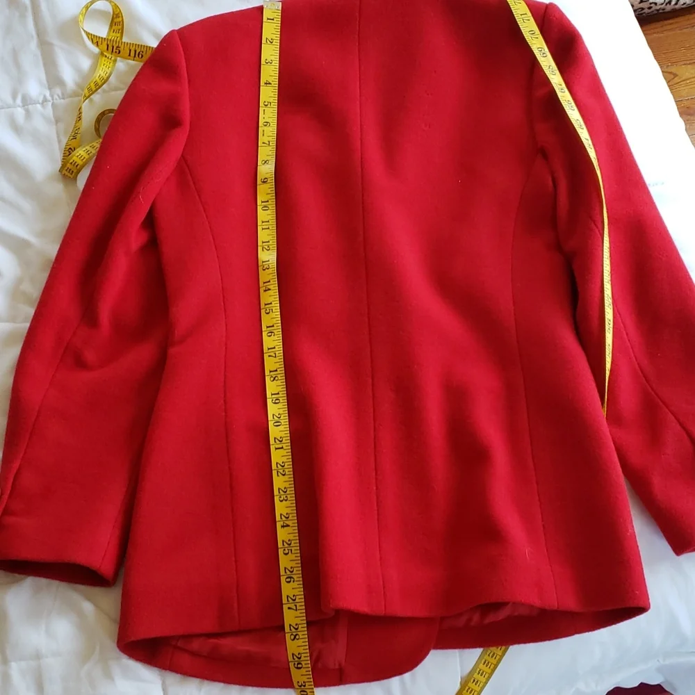Charter Club Red Blazer, Size 10. - Picture 4 of 6